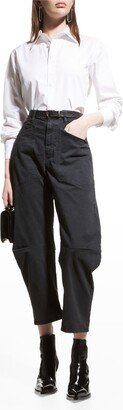 Shon Mid-Rise Cropped Pants