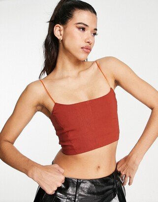 cami top in rust - part of a set