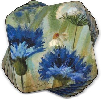 Fleurs des Champs Coasters Set of 6 - 4.25 Square