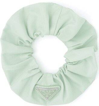 Re-Nylon triangle-logo scrunchie-AA