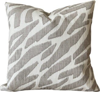 Pillow Covers Taupe Off White Animal Print Throw Cover Cushions Case Contemporary Couch Bed Sofa Various