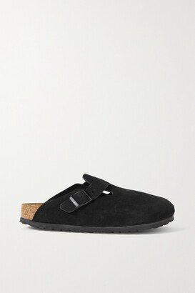 Boston Suede Clogs - Black