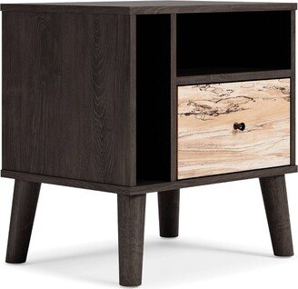 Piperton Nightstand Black/Gray