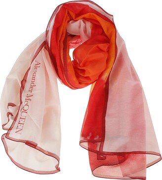 Logo Print Scarf-AC