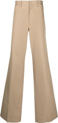 Wide-Leg Tailored Trousers-AJ