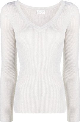 Slim V-neck Pullover-AC