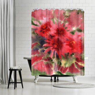 71 x 74 Shower Curtain, Blanket Flowers 2 by Suren Nersisyan