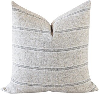 Grey Stripe Pillow Cover, Modern Farmhouse Pillows, Cover, Throw Pillow, Lumbar, Striped