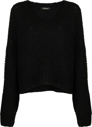 V-neck long-sleeve jumper-AA