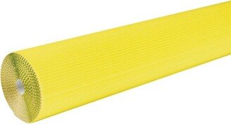 Corobuff Solid Color Corrugated Paper Roll, 48 Inches x 25 Feet, Canary