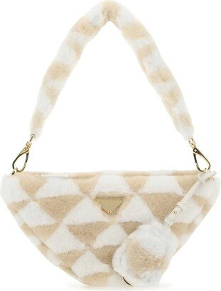 Triangle Logo Plaque Shoulder Bag