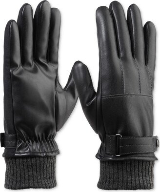 Isotoner Signature Men's Touchscreen Insulated Gloves with Knit Cuffs