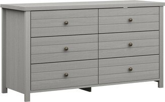 Harmony Wood 6 Drawer Dresser