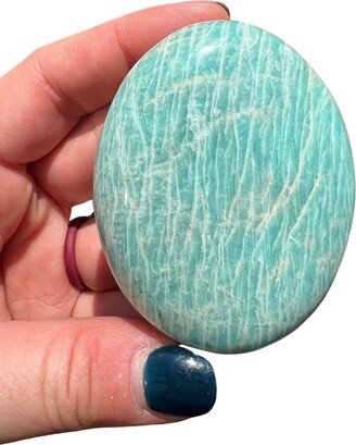 Amazonite Palm Stone | 0.5 - 2.75 Crystal Polished Oval Worry