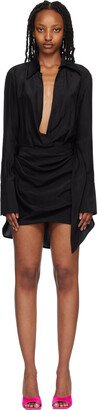 Black Gravia Minidress