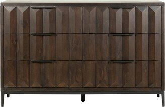 Karina Living Emilia Pine Modern 6-Drawer Storage Dresser