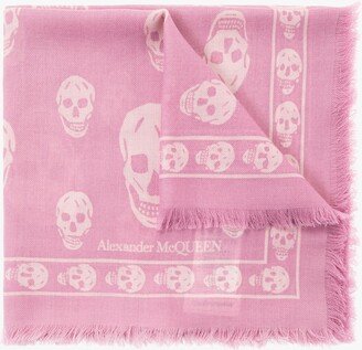 Scarf With Skull Motif-AA