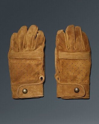 Unisex Goatskin Suede Montgomery Glove In Sand