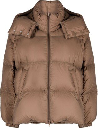 Drop-Shoulder Puffer Jacket-AA