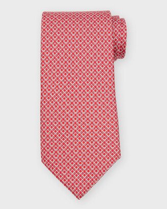 Men's Interlocking Gancini Silk Tie