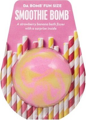 Da Bomb Bath Fizzers Strawberry Banana Smoothie Bath Bomb - 3.5oz