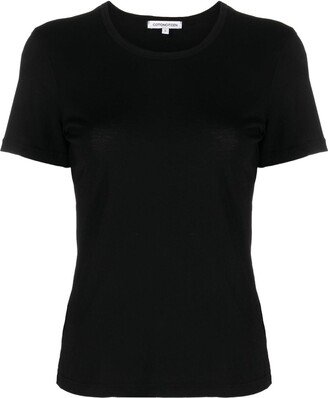 round-neck cotton T-shirt