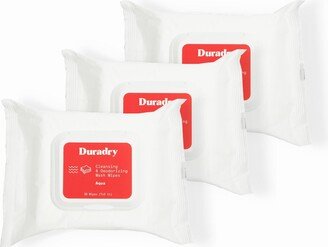 Duradry Wash Wipes - Body Cleansing & Deodorizing Wipes, Neutralizes Odors, Rinse Free, Neutralizes Odors, Great for After the Gym, No Harsh Chemicals