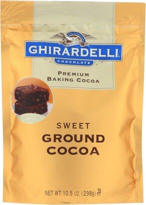 Ghirardelli Nature's Ghirardelli Baking Cocoa - Premium - Sweet Ground - 10.5 oz - case of 6