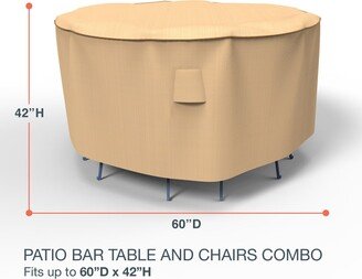 Budge StormBlock™ Savanna Tan Patio Bar Table and Chairs Cover Multiple Sizes