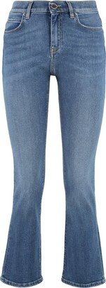 High Waist Bootcut Jeans-AE