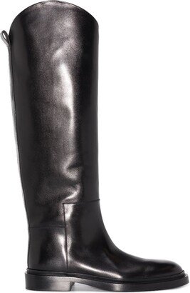 Knee-High Leather Boots-AC