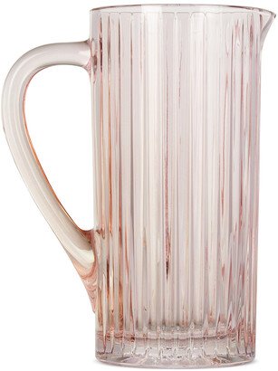 Pink Ridged Pitcher