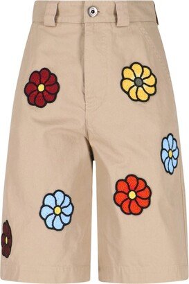 Moncler X JW Anderson Floral Detailed Shorts-AA