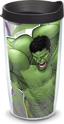 Tervis Marvel - Hulk Iconic Made in Usa Double Walled Insulated Tumbler Travel Cup Keeps Drinks Cold & Hot, 16oz, Classic