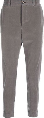 Roberto Ricci Designs Logo-Patch Corduroy Tapered Trousers