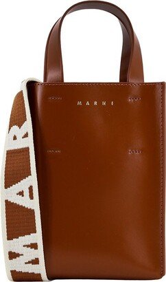 Logo Printed Top Handle Bag-AM