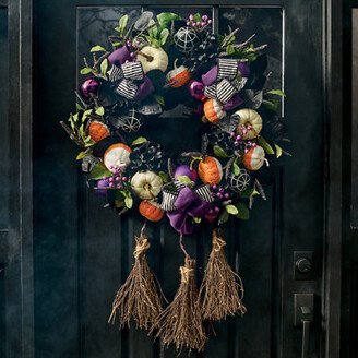 Bewitched Broomstick Wreath