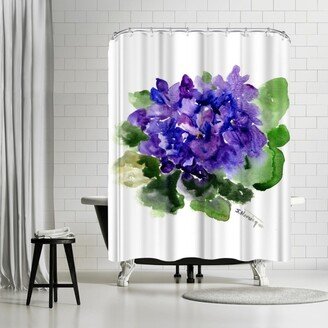 71 x 74 Shower Curtain, African Violets 3 by Suren Nersisyan