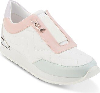 Melody Womens Leather Fashion Slip-On Sneakers