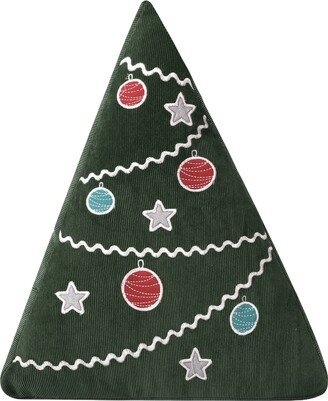 Santa Claus Lane Xmas Tree Decorative Pillow, 14 x 18