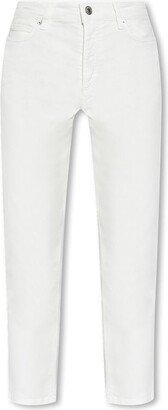 Mamma Straight-Leg Cropped Jeans