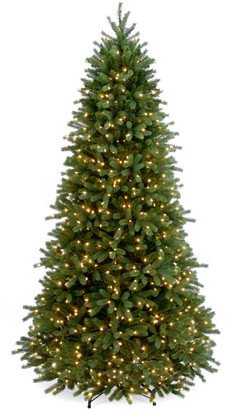 National Tree Company 7.5Ft Feel-Real Jersey Fraser Fir Slim Tree With 800 Clear Lights