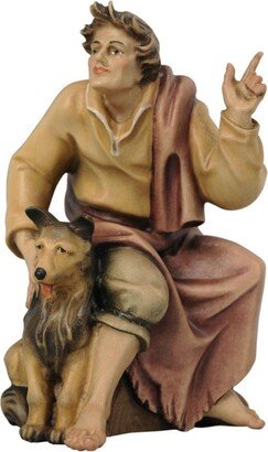 Shepherd With Dog, Forefinger Tyrolean Nativity Figurines, Religious, Christian Gifts, Church Supplies, Christmas