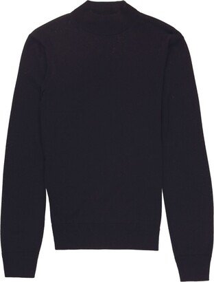 Mock-Neck Wool Jumper-AC