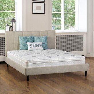 Lone Contemporary White Twin Euro Top Mattress