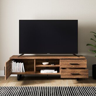 Dunelm Freddie TV Unit Oak Effect Brown