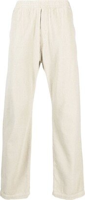 Corduroy Straight-Leg Cotton Trousers-AA