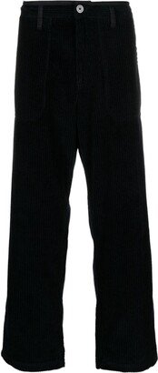 Corduroy Straight-Leg Trousers-AD