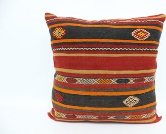 Kilim Pillow Cover, Pillows, Throw Red Case, Patterned Floor 772