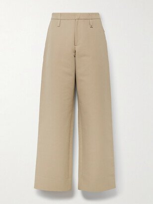 Piccinni Wide-Leg Cotton-Blend Trousers-AA